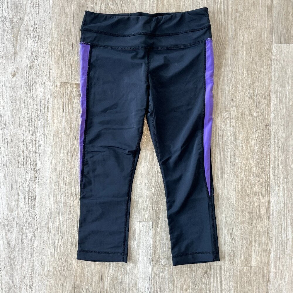 Womens Glyder Capri Cropped Black Leggings - S